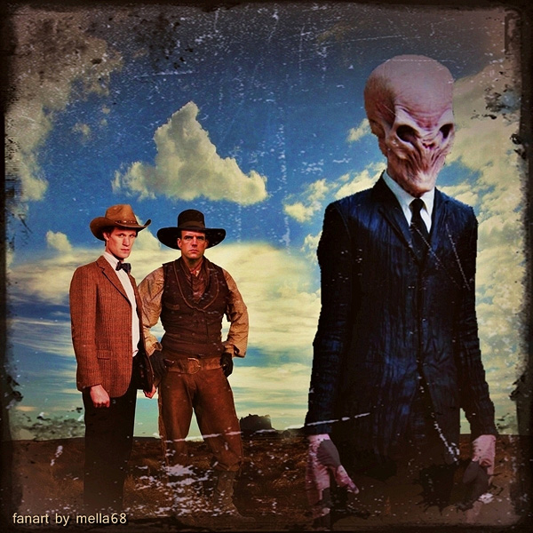 Cowboys and Aliens - art by Mella